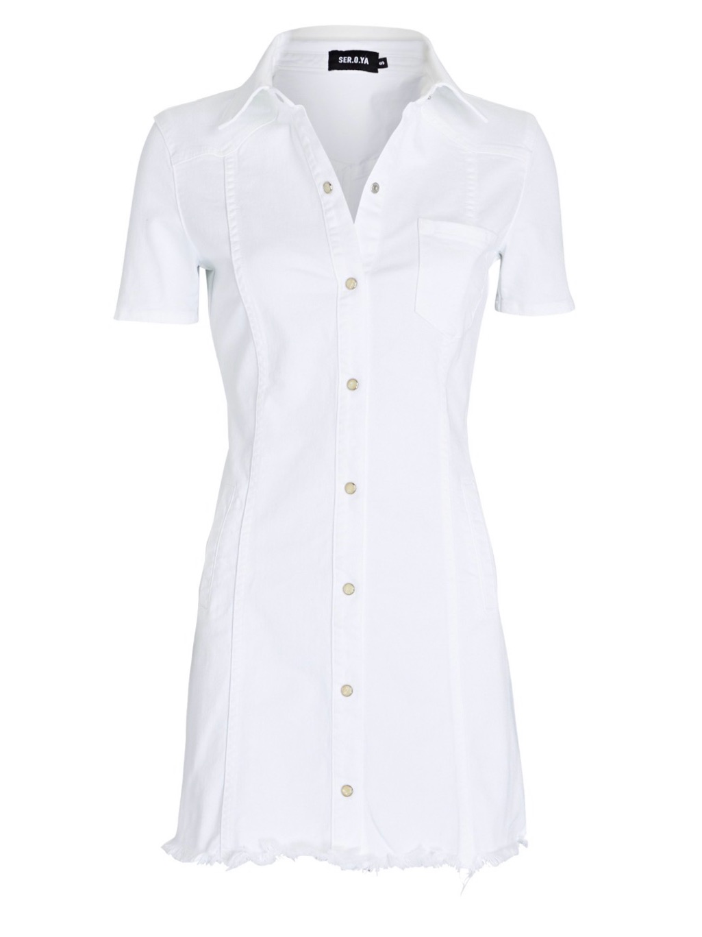 Ser.O.Ya White Denim Shirt Dress